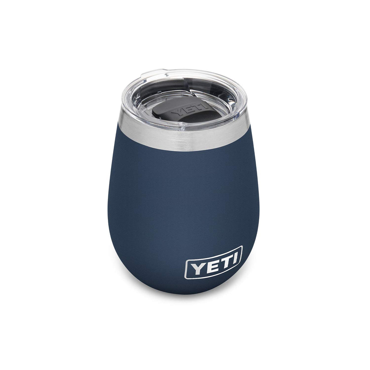 YETI Rambler 10 oz Wine Tumbler Navy pour keeps outdoor drinks at the right temperature