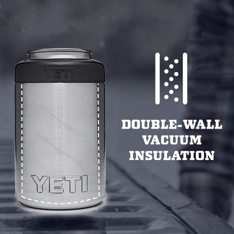 YETI Rambler Colster demonstrates quick-load and seal with the Load-and-Lock gasket.