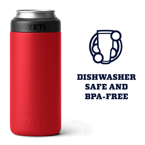 Load-and-Lock gasket on YETI Colster Rescue Red for secure sealing