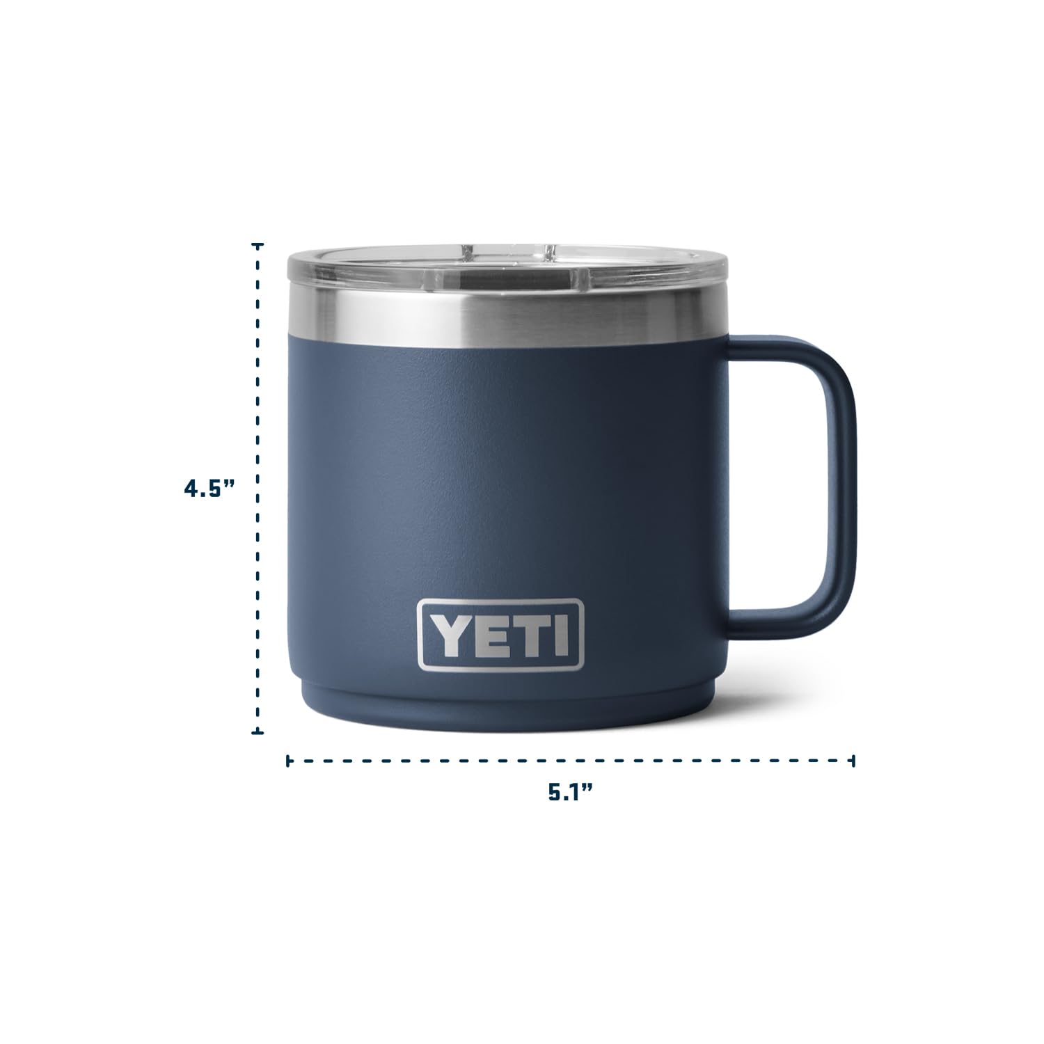 YETI Rambler mug is dishwasher-safe for quick cleanup