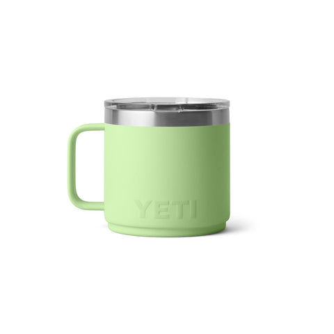 YETI Rambler 14 oz Key Lime color emphasizes bright outdoor styling