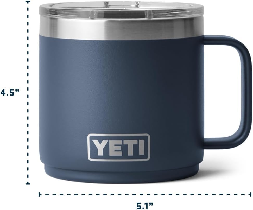 YETI Rambler 14 oz MagSlider lid demonstrates controlled sipping