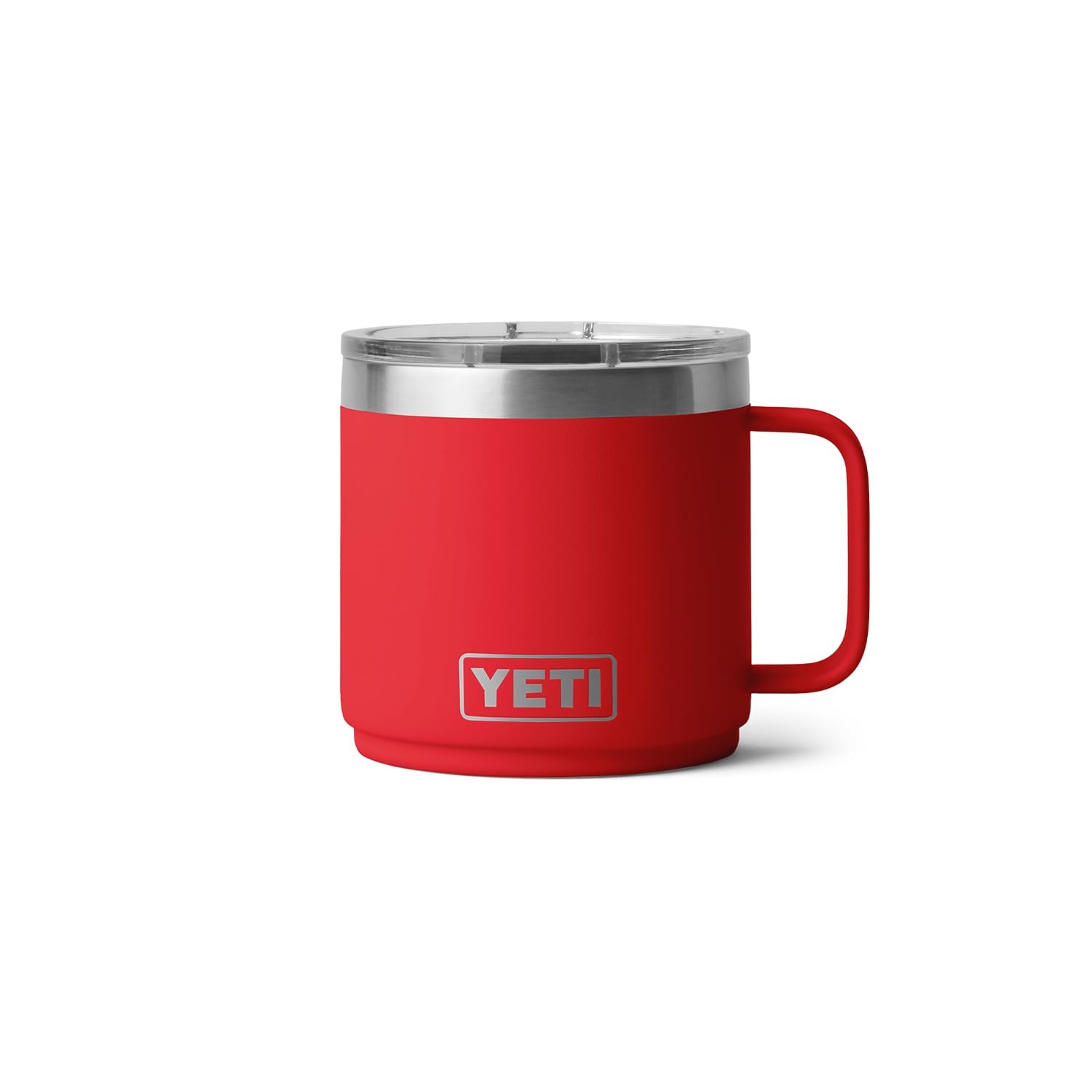 YETI Rambler stackable base with lid removed demonstrates space-saving storage