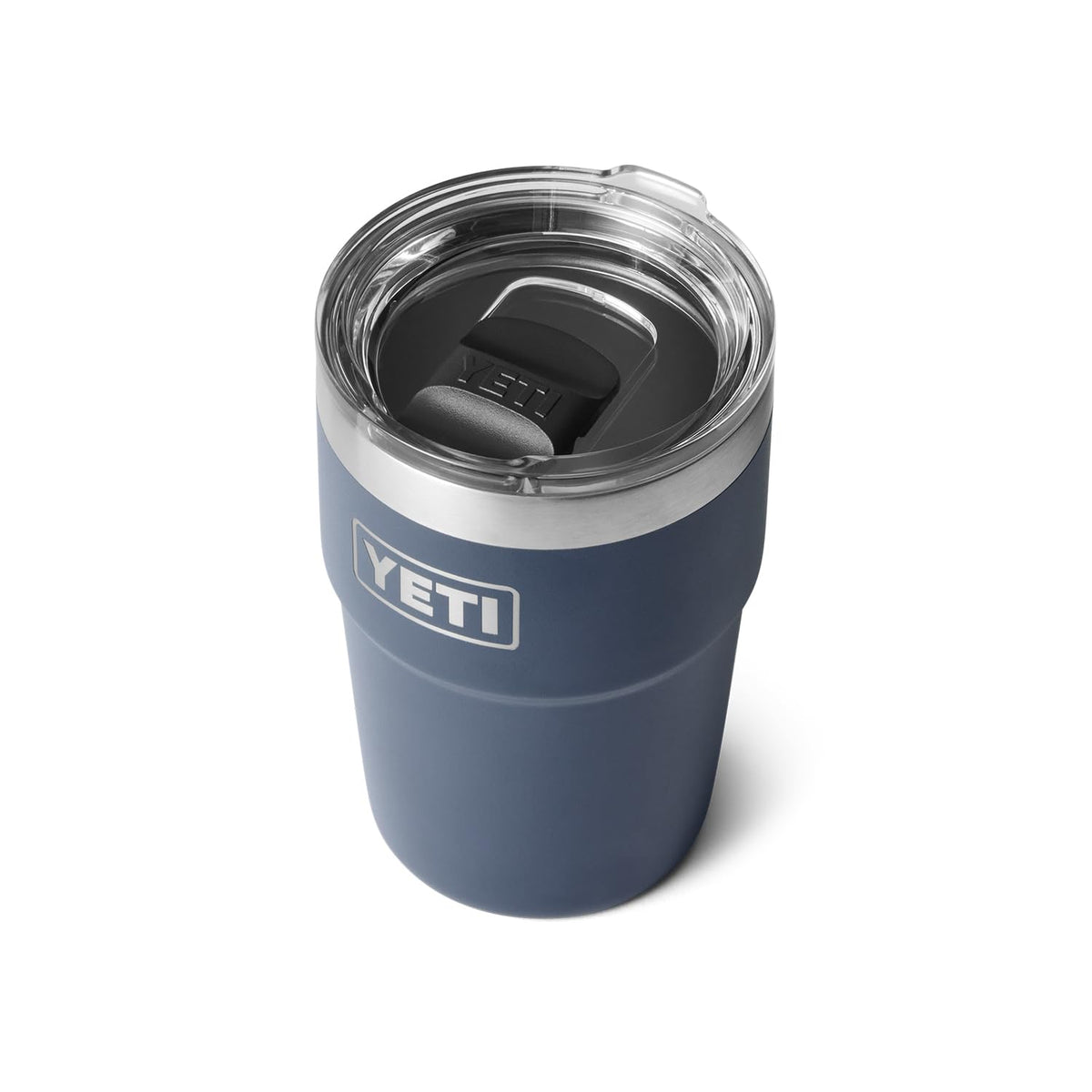 YETI Rambler 16 oz Stackable Cup Navy keeps beverages at temperature