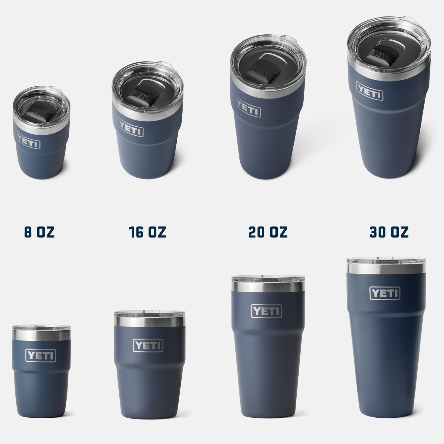 YETI Rambler 16 oz Stackable Tumbler white, durable stainless steel finish for everyday reuse