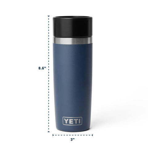 YETI Rambler 16 oz Travel Bottle features a sleek black finish for daily carry.