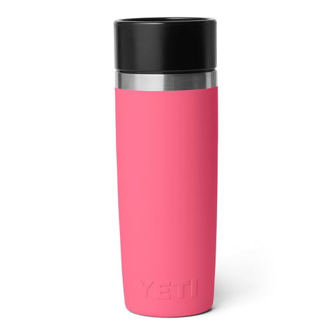 YETI Rambler cupholder-compatible, tropical pink, fits car and desk setups.