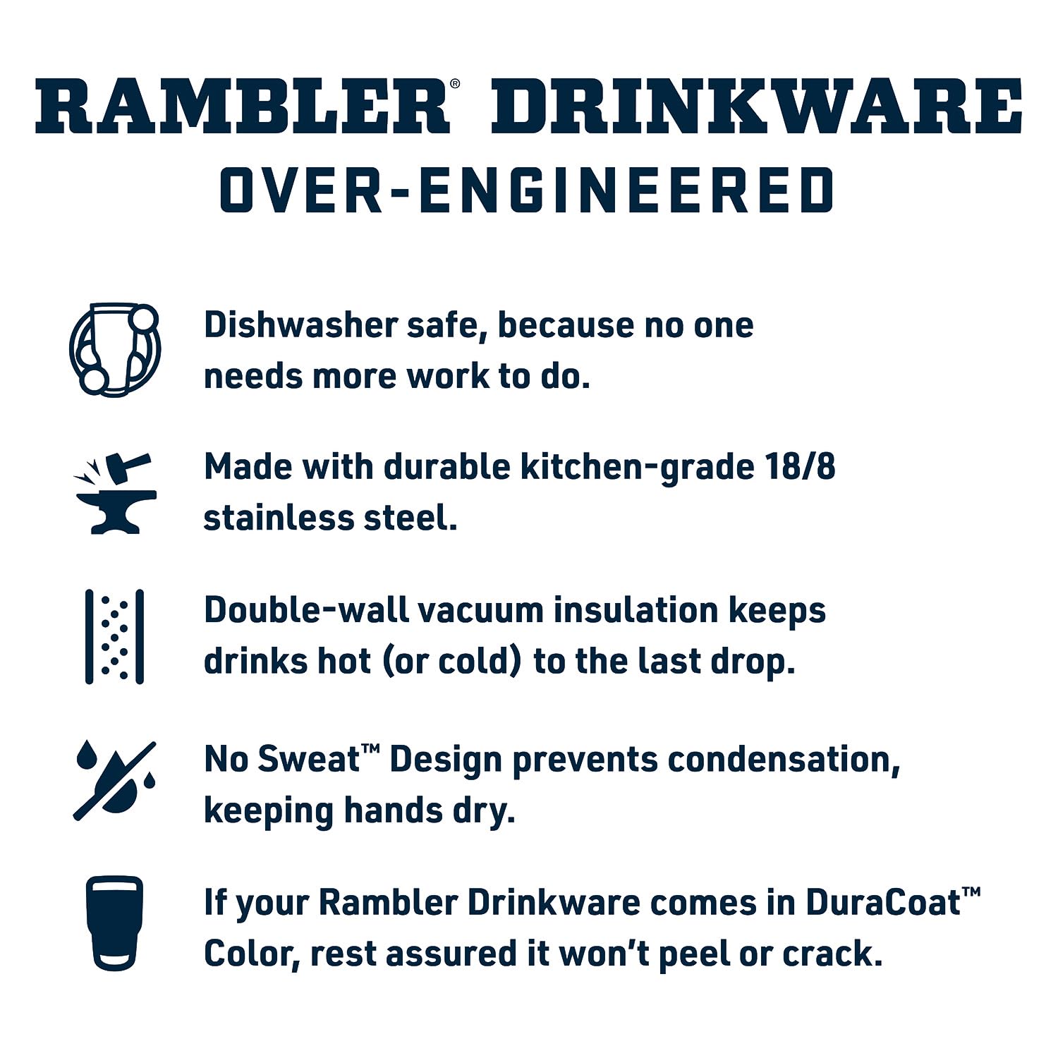 YETI Rambler 18 oz bottle is dishwasher safe for easy cleanup