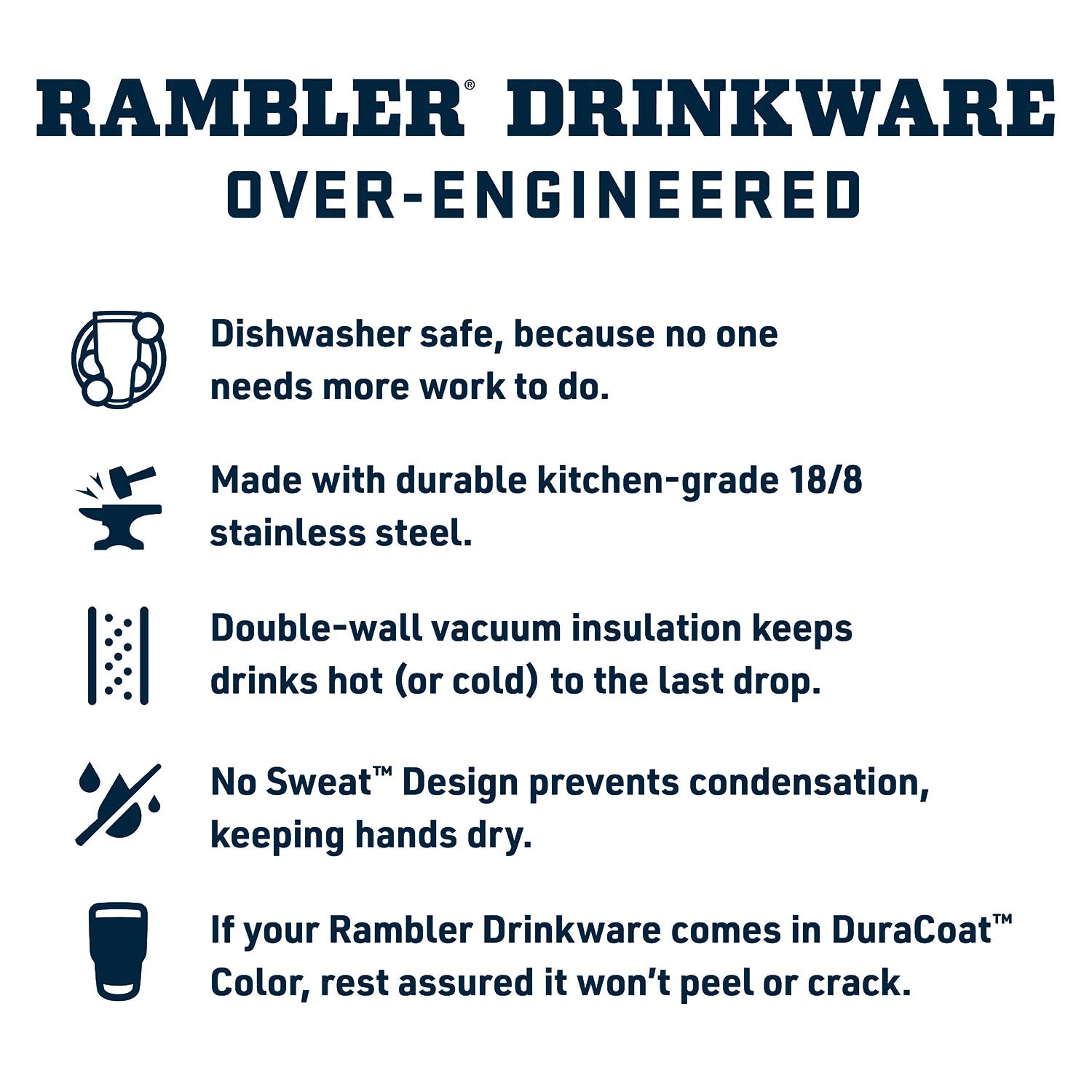 YETI Rambler 18 oz bottle is dishwasher safe for easy cleaning.