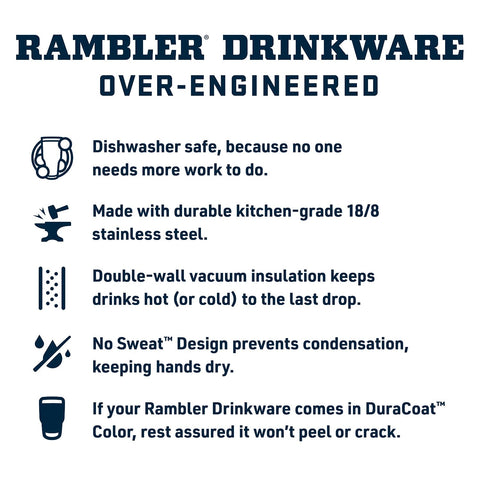 YETI Rambler 18 oz bottle is dishwasher safe for easy cleaning.
