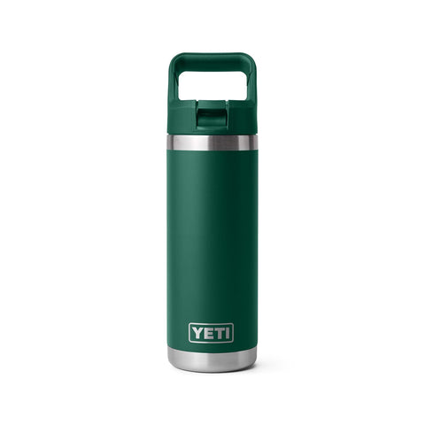YETI Rambler 18 oz bottle with no-sweat design keeps hands dry during activities.