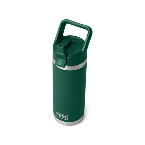 YETI Rambler 18 oz bottle with straw cap for easy, on-the-go hydration.