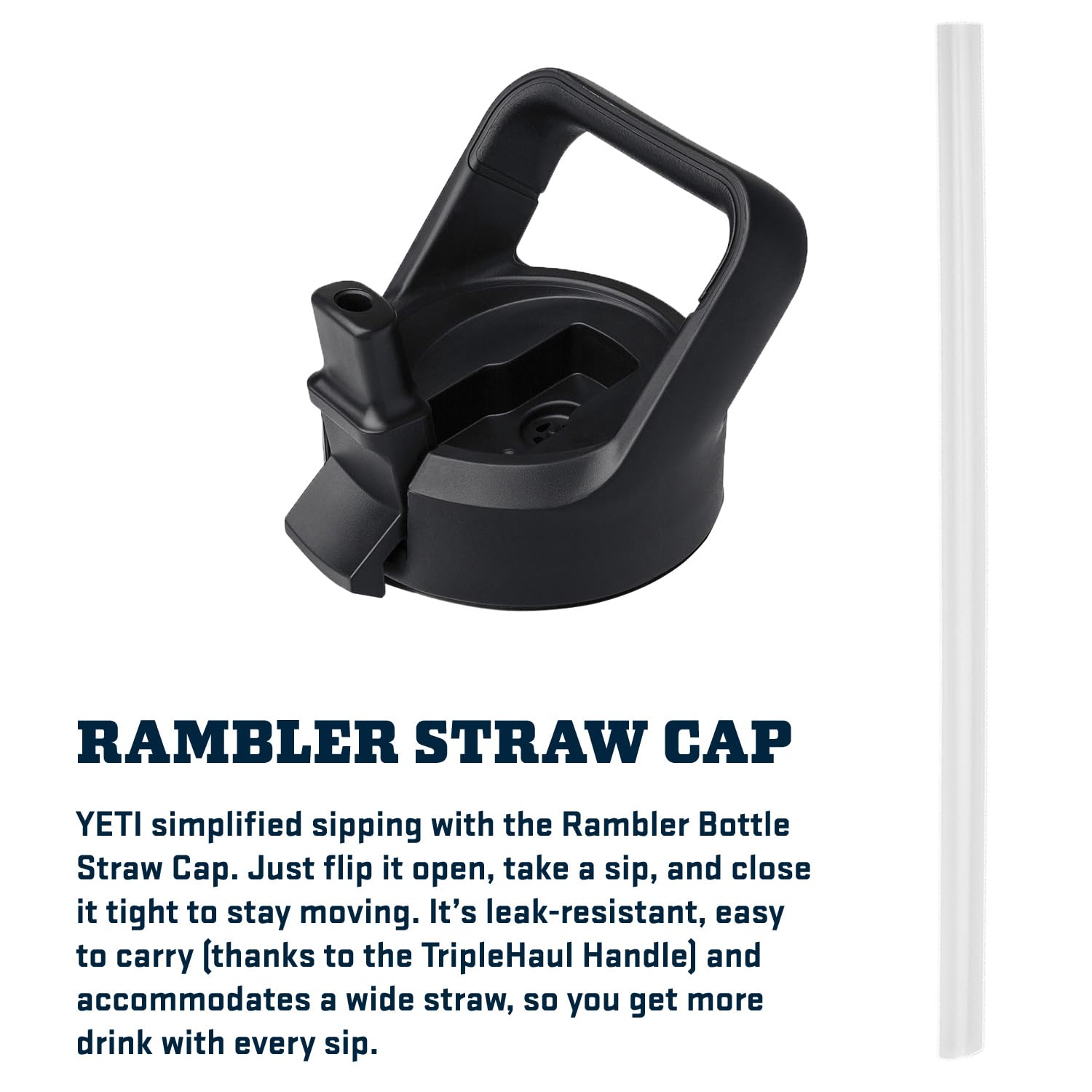 YETI Rambler vacuum insulation graphic illustrates hot or cold retention.