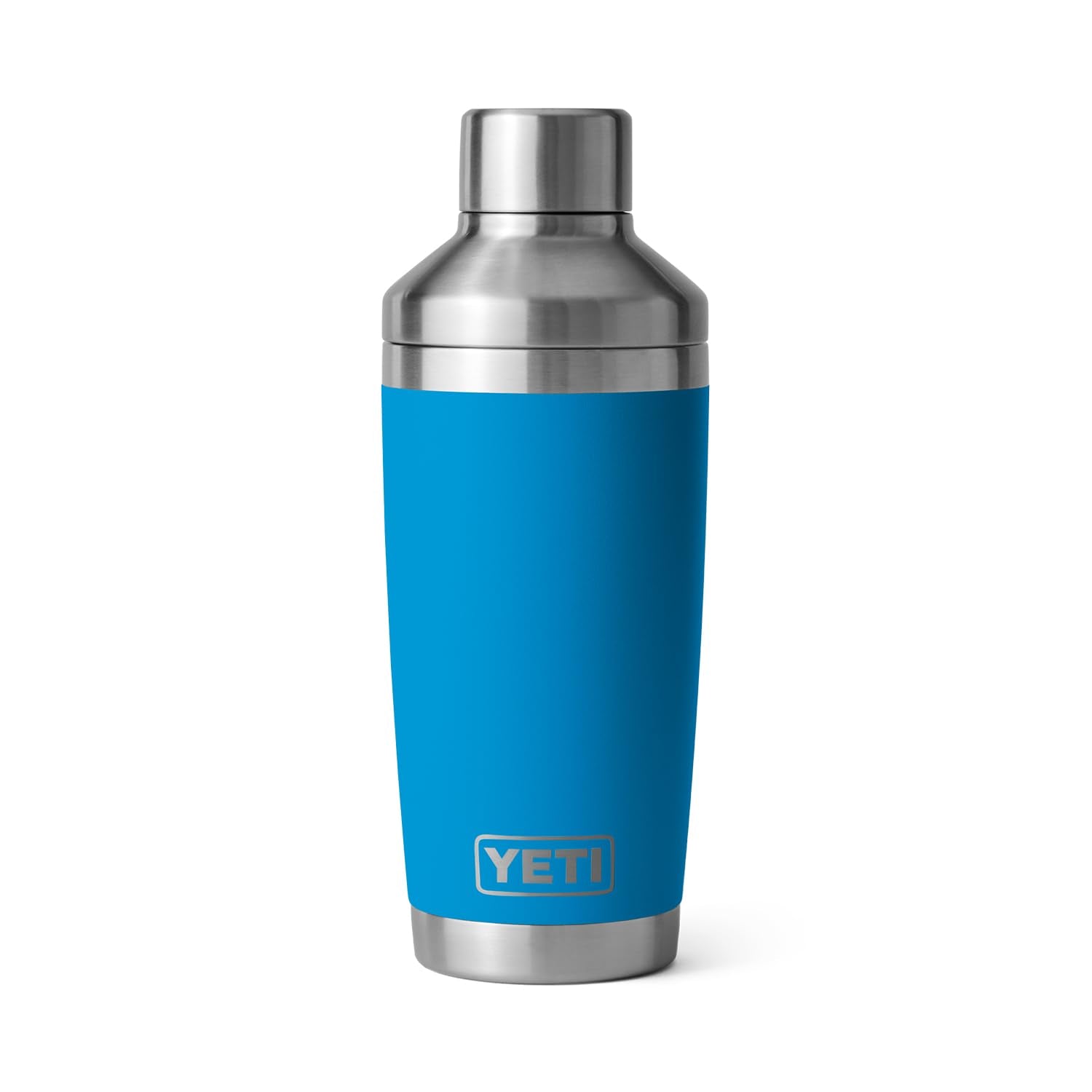 YETI Rambler 20 oz Cocktail Shaker no-sweat finish in Big Wave Blue