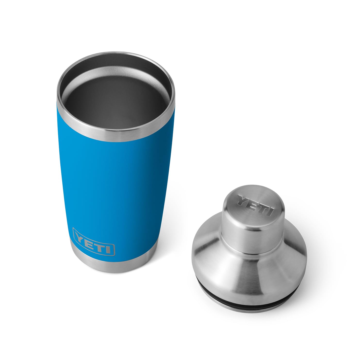 YETI Rambler 20 oz Cocktail Shaker ideal for cocktails on the go in Big Wave Blue