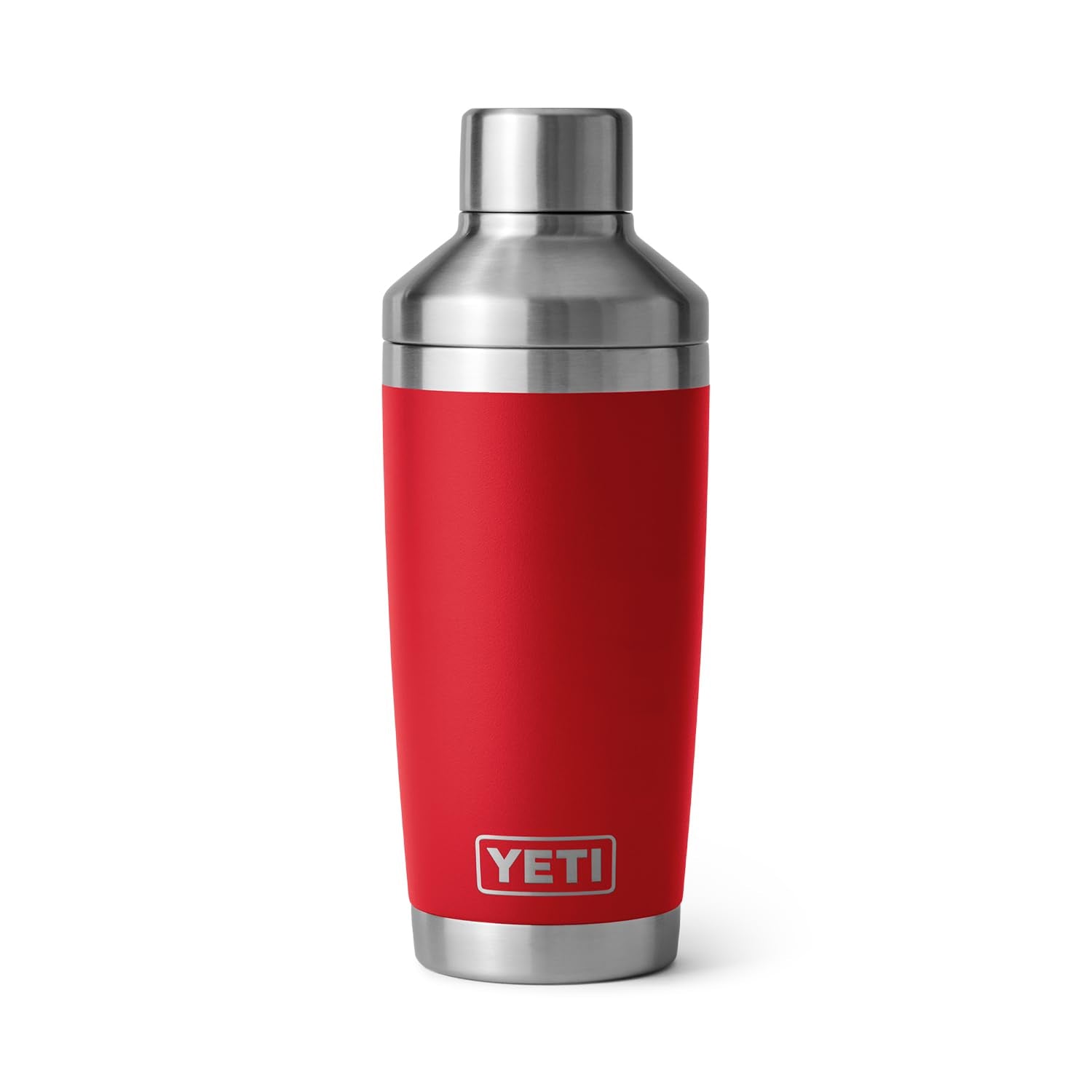 YETI Rambler insulation in rescue red keeps drinks cold from first pour to last.
