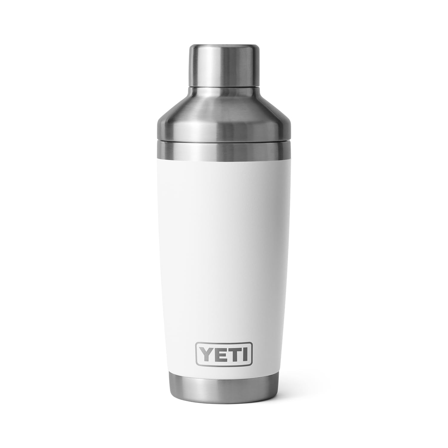 YETI Rambler 20 oz Cocktail Shaker white insulation keeps drinks colder longer