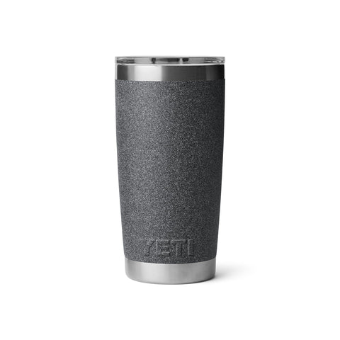 YETI Rambler 20 oz Stone Duracoat offers textured grip and rugged style.