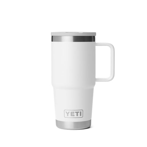 YETI Rambler 20 oz travel mug with flip straw lid for spill-free on-the-go sipping