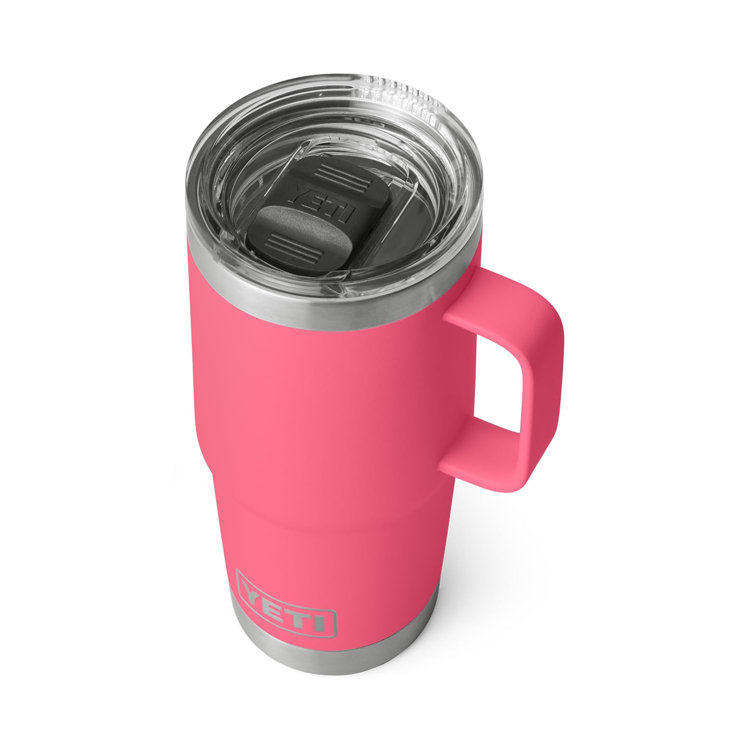 YETI Rambler 20 oz Travel Mug tropical pink for hot beverages on the go