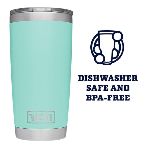 YETI Rambler 20 oz fits standard cup holders for travel.