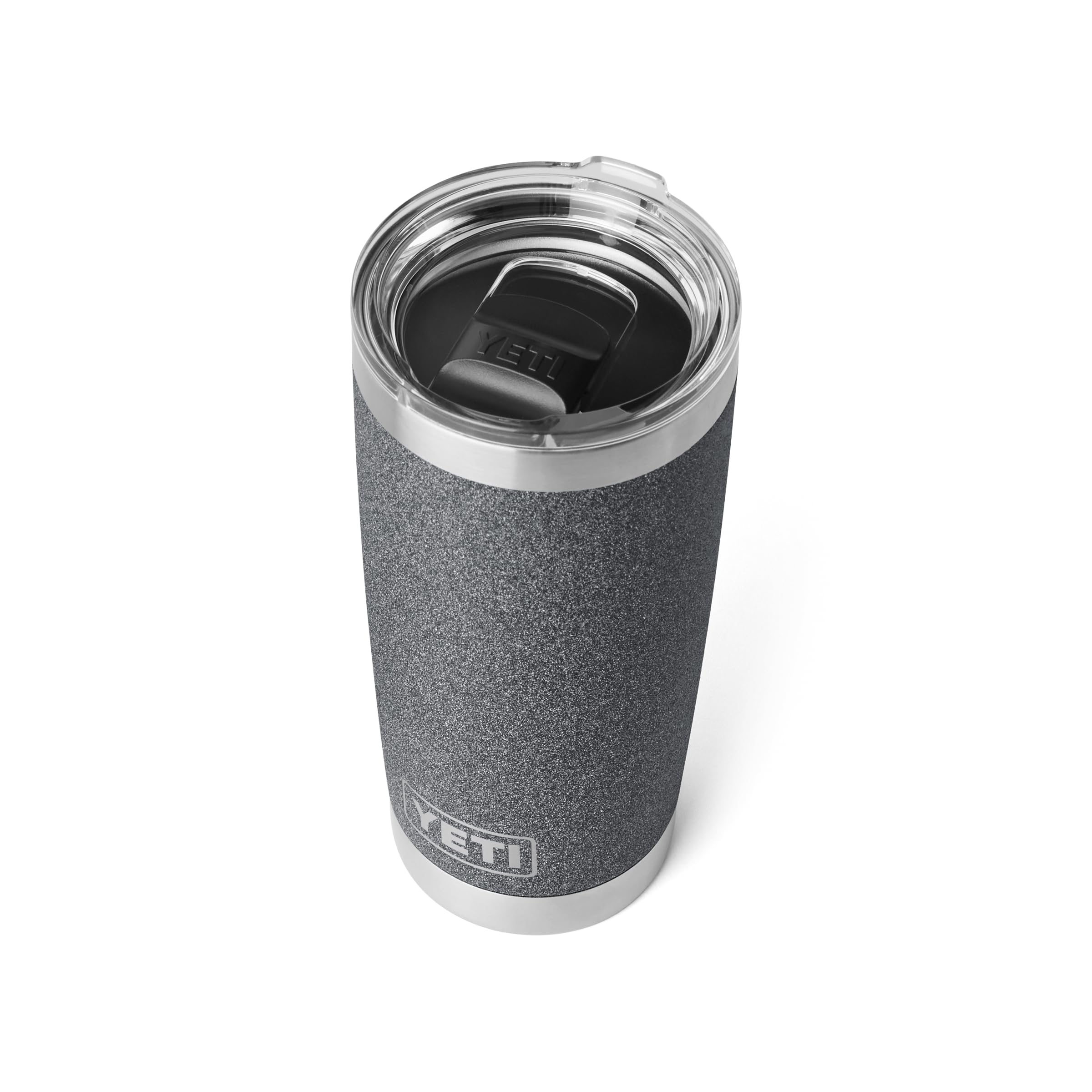 YETI Rambler 20 oz tumbler with stainless-steel body for durable daily use.