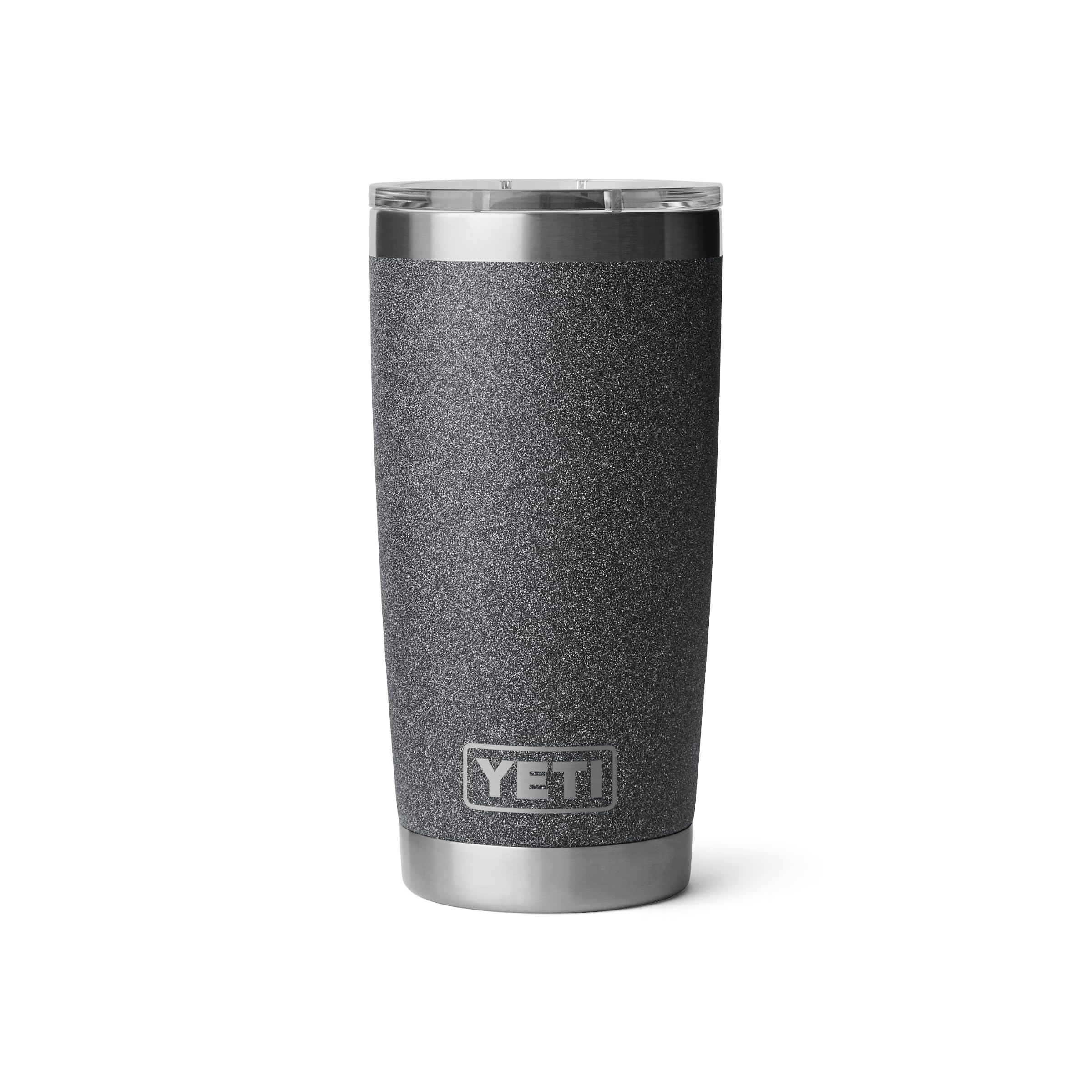 YETI Rambler 20 oz vacuum insulation keeps drinks hot or cold.