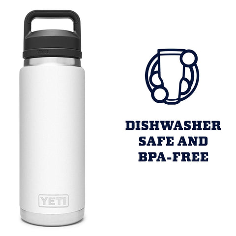 YETI Rambler 26 oz bottle in white finish for versatile style