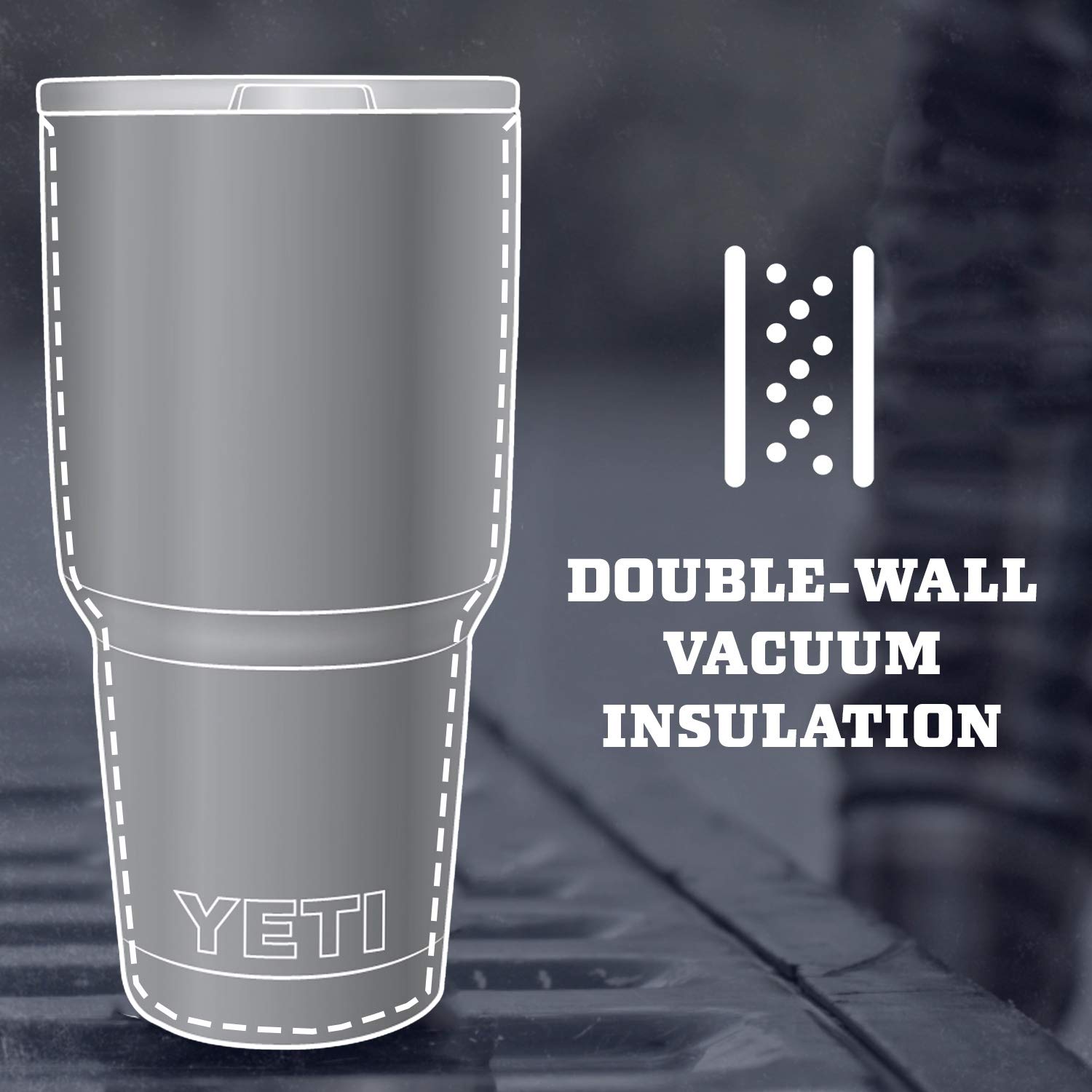 YETI Rambler 30oz MagSlider lid closed demonstrates leakproof performance.