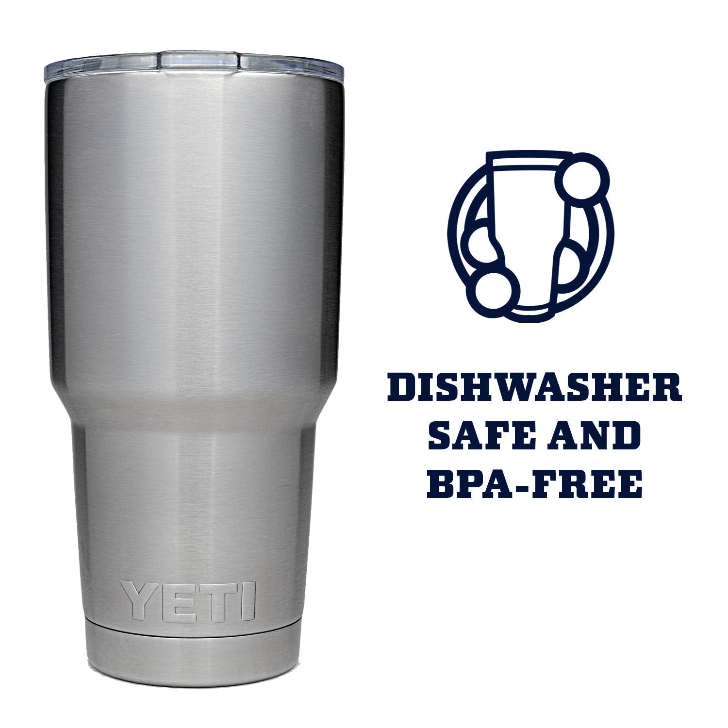 YETI Rambler 30oz No Sweat design keeps hands dry.