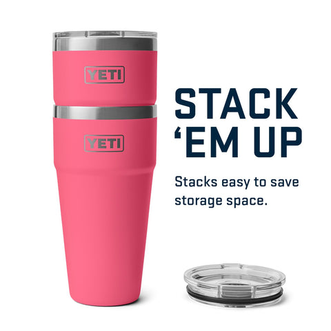 Stackable design helps save space at home, at work, or in bags.