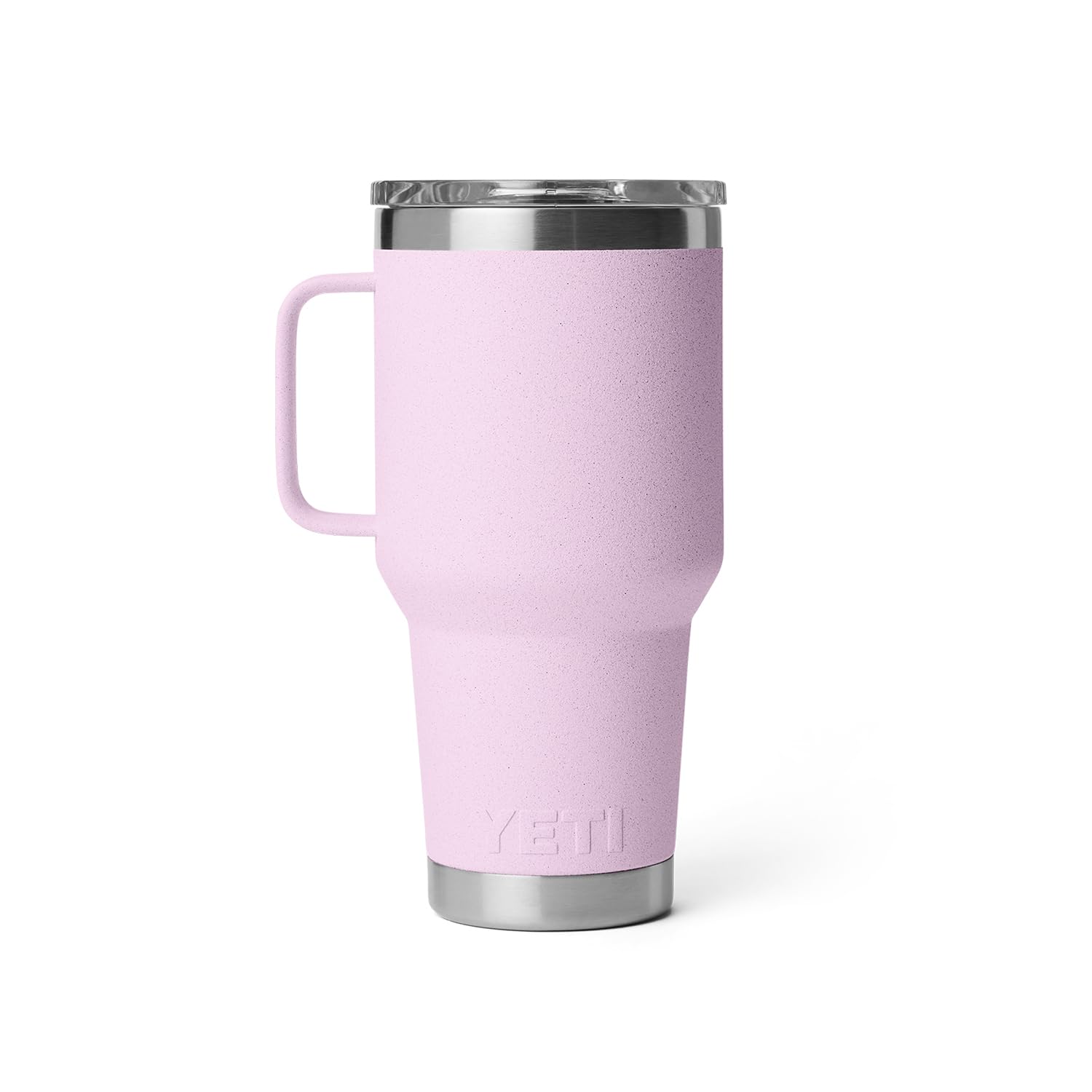 YETI Rambler 30oz 360deg welded handle for secure grip.
