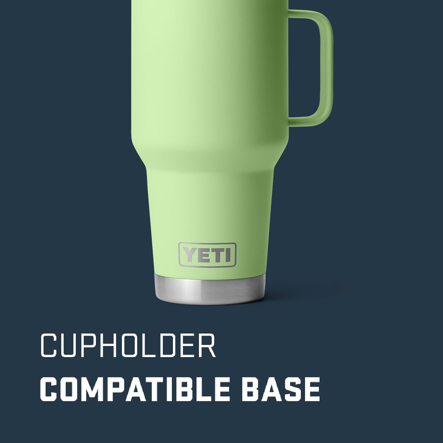 YETI Rambler 30 oz Travel Mug Key Lime, sturdy stainless steel with resilient construction