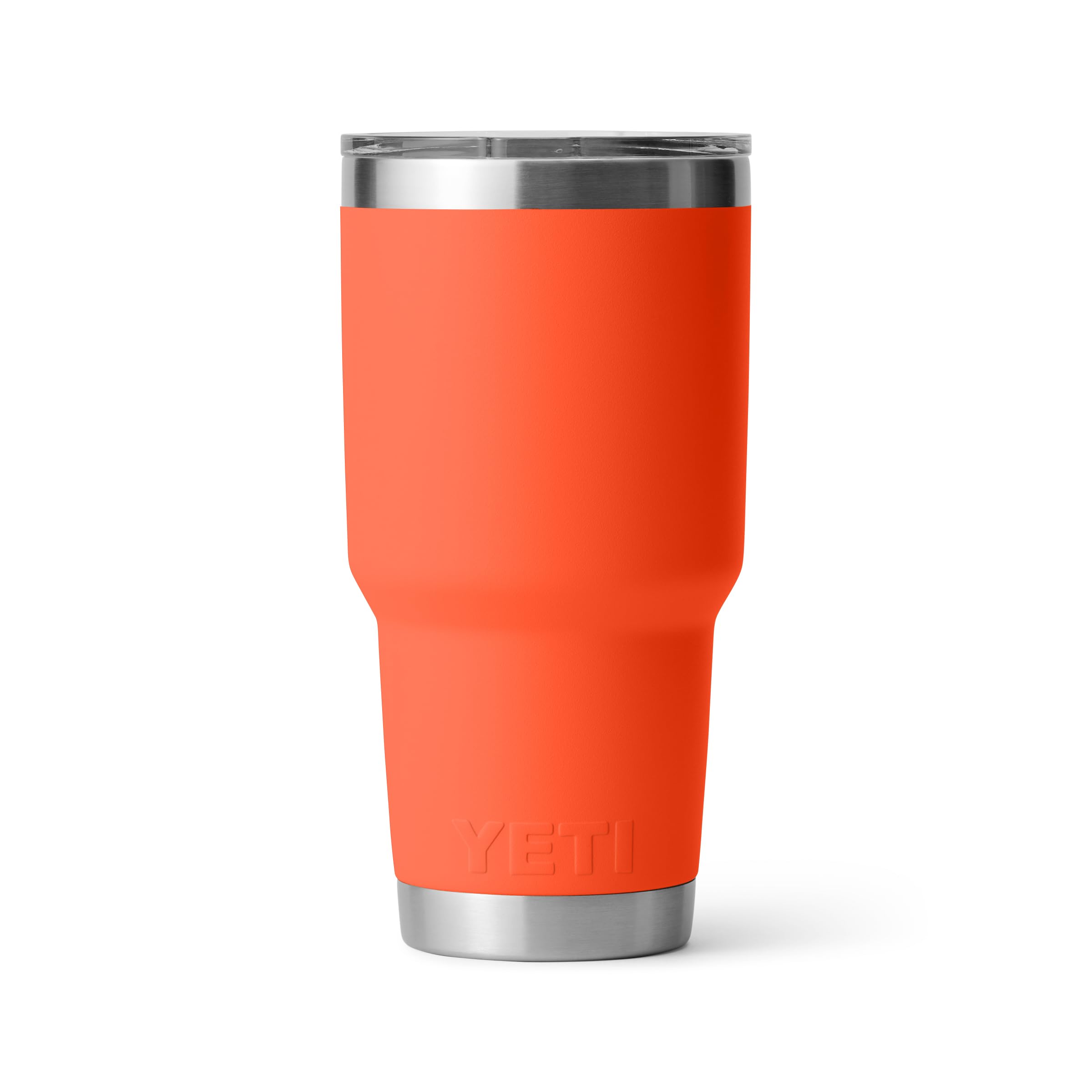 Duracoat Papaya finish on YETI Rambler 30 oz resists cracking and fading.