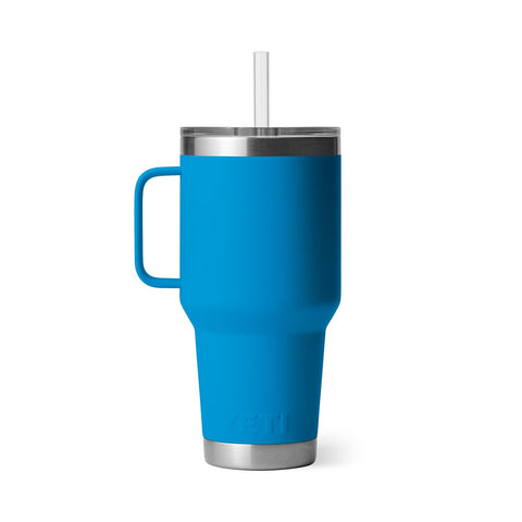 YETI Rambler closed straw lid for secure sipping.