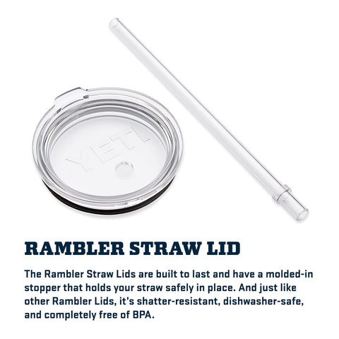 YETI Rambler 35 oz straw lid close-up showing molded stopper.