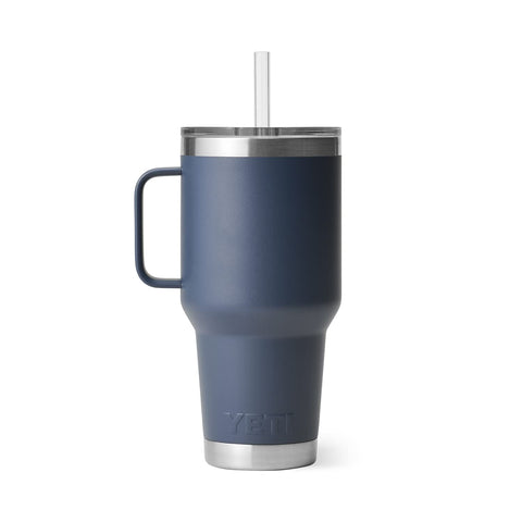 YETI Rambler 35 oz fits cup holders for travel ease.