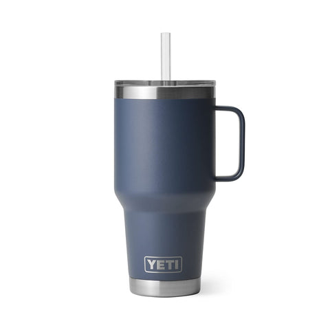 YETI Rambler 35 oz no-sweat design prevents condensation on hands.