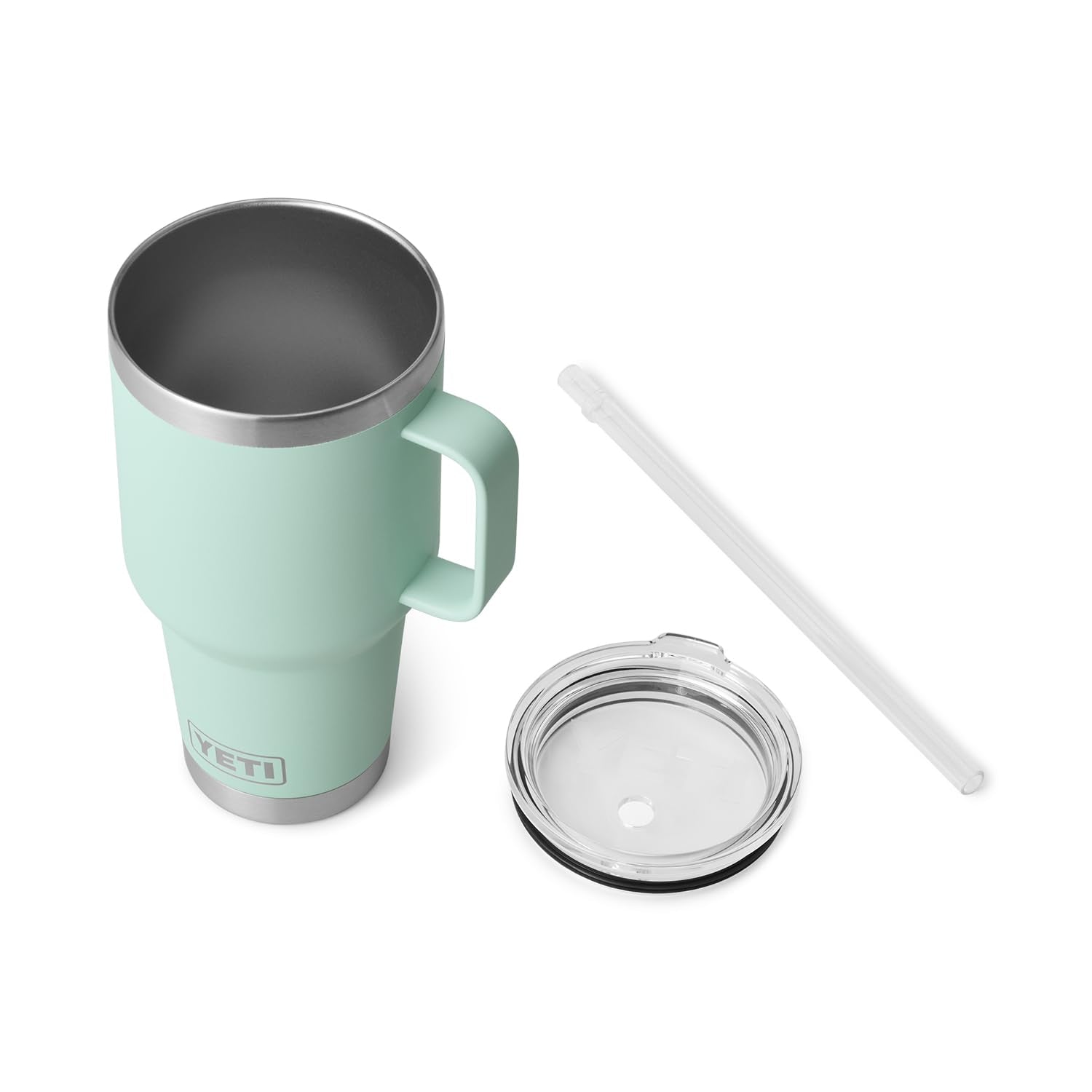 YETI Rambler double-wall vacuum insulation keeps drinks cold.