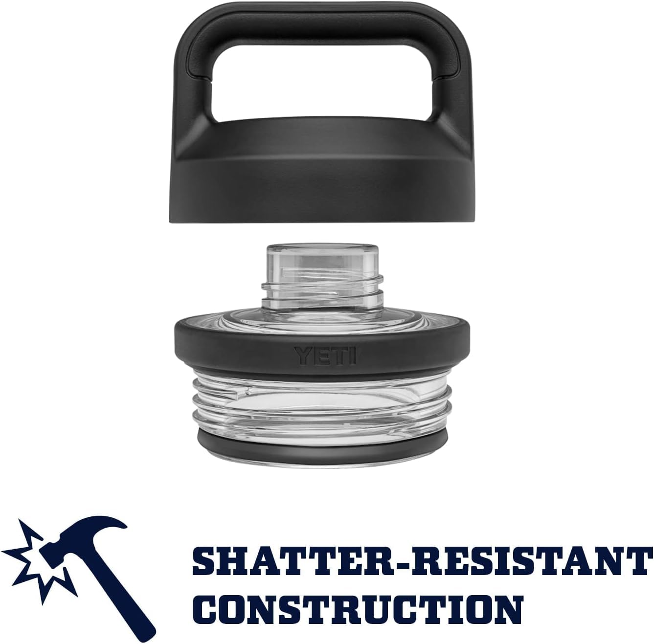YETI Rambler 36-ounce bottle features stainless steel construction for durability