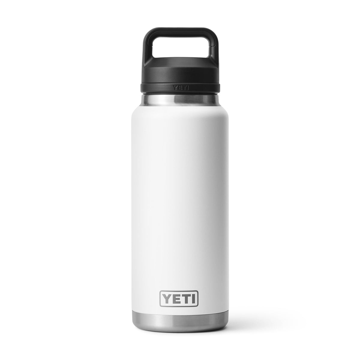 YETI Rambler 36-oz bottle with leakproof cap for clean, quick sips on the go.