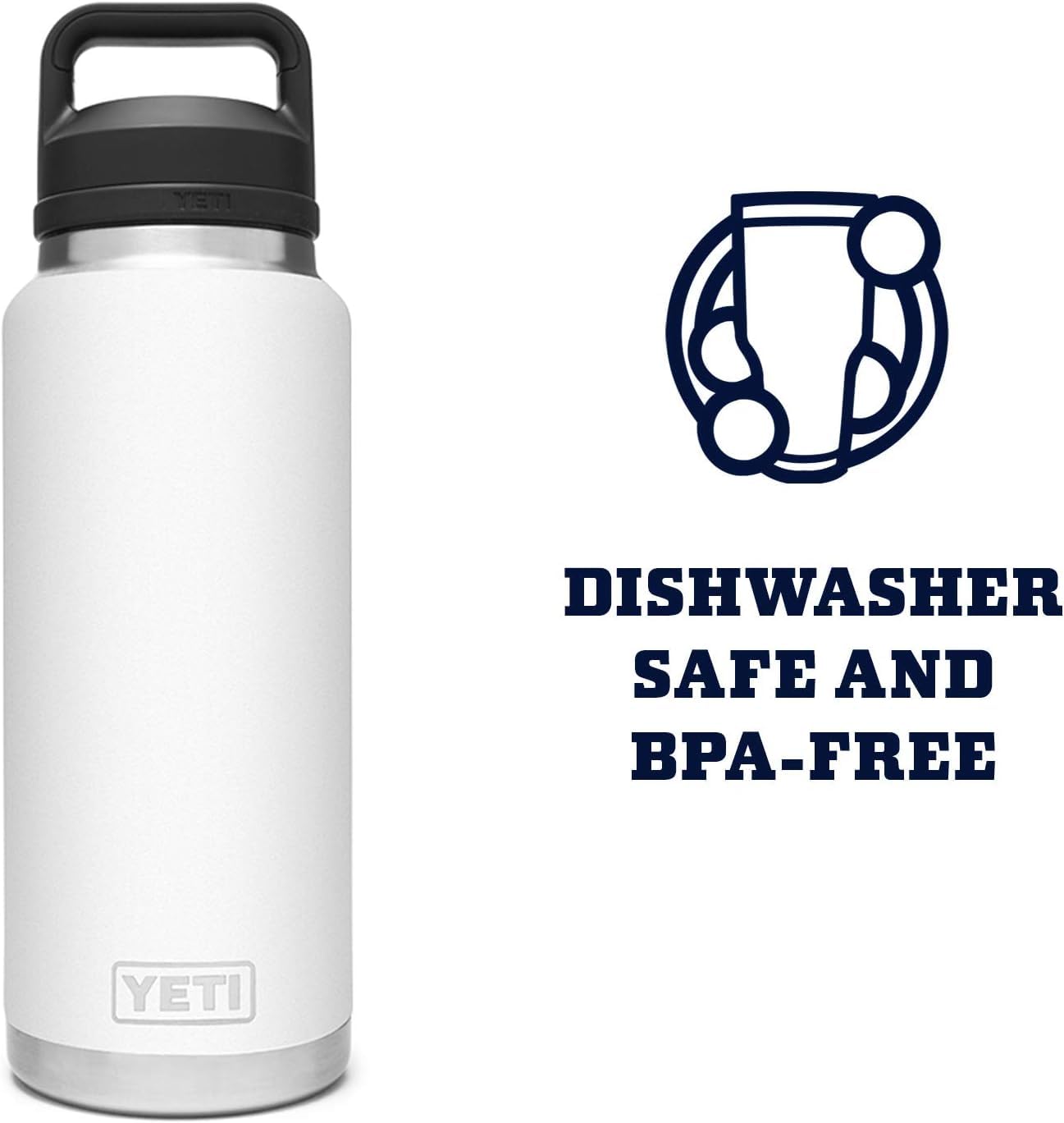 YETI Rambler bottle design suited for daily commutes and gym sessions.