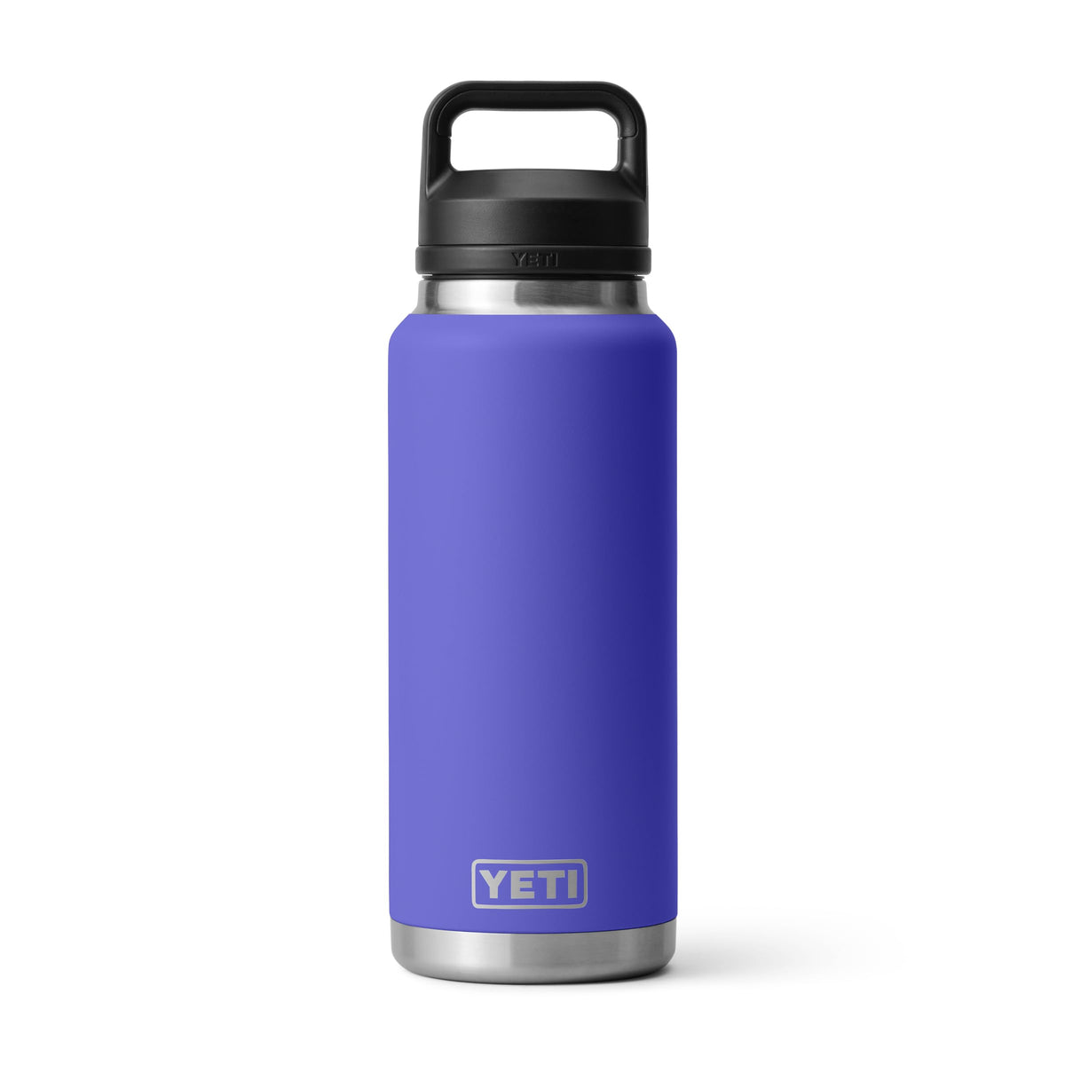 YETI Rambler 36 oz bottle with leakproof Chug Cap for quick sips on the go.