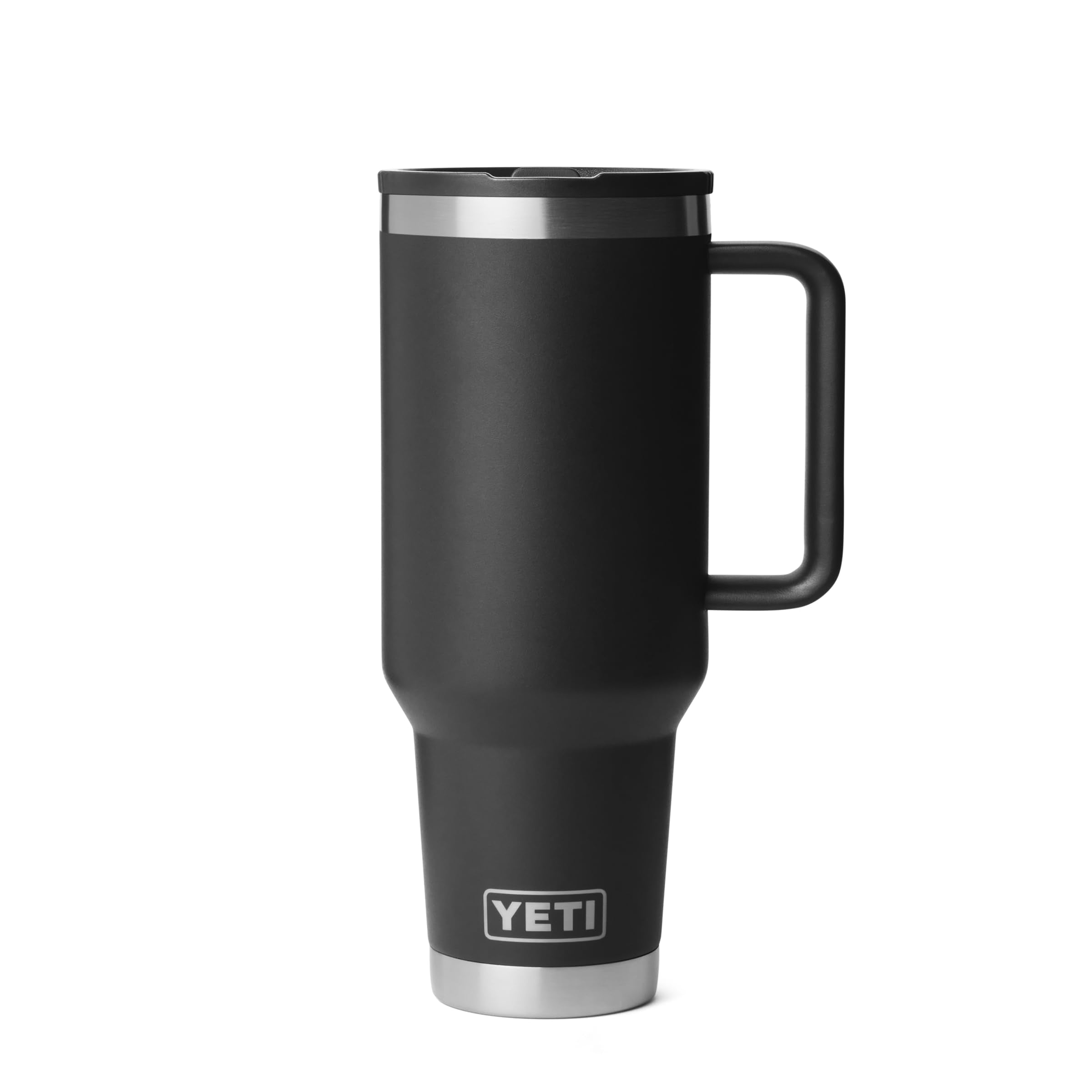 YETI Rambler 40oz travel mug with flip straw lid for spill-free hydration on the go.
