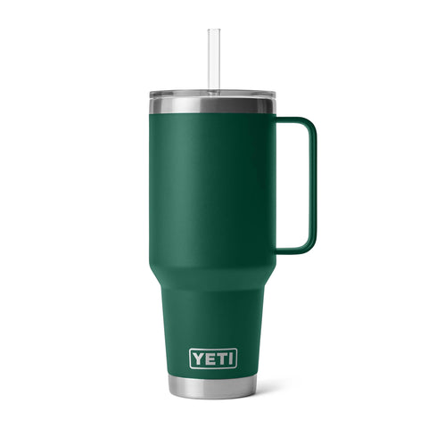 YETI Rambler 42-oz tumbler with handle and straw lid for easy on-the-go sipping