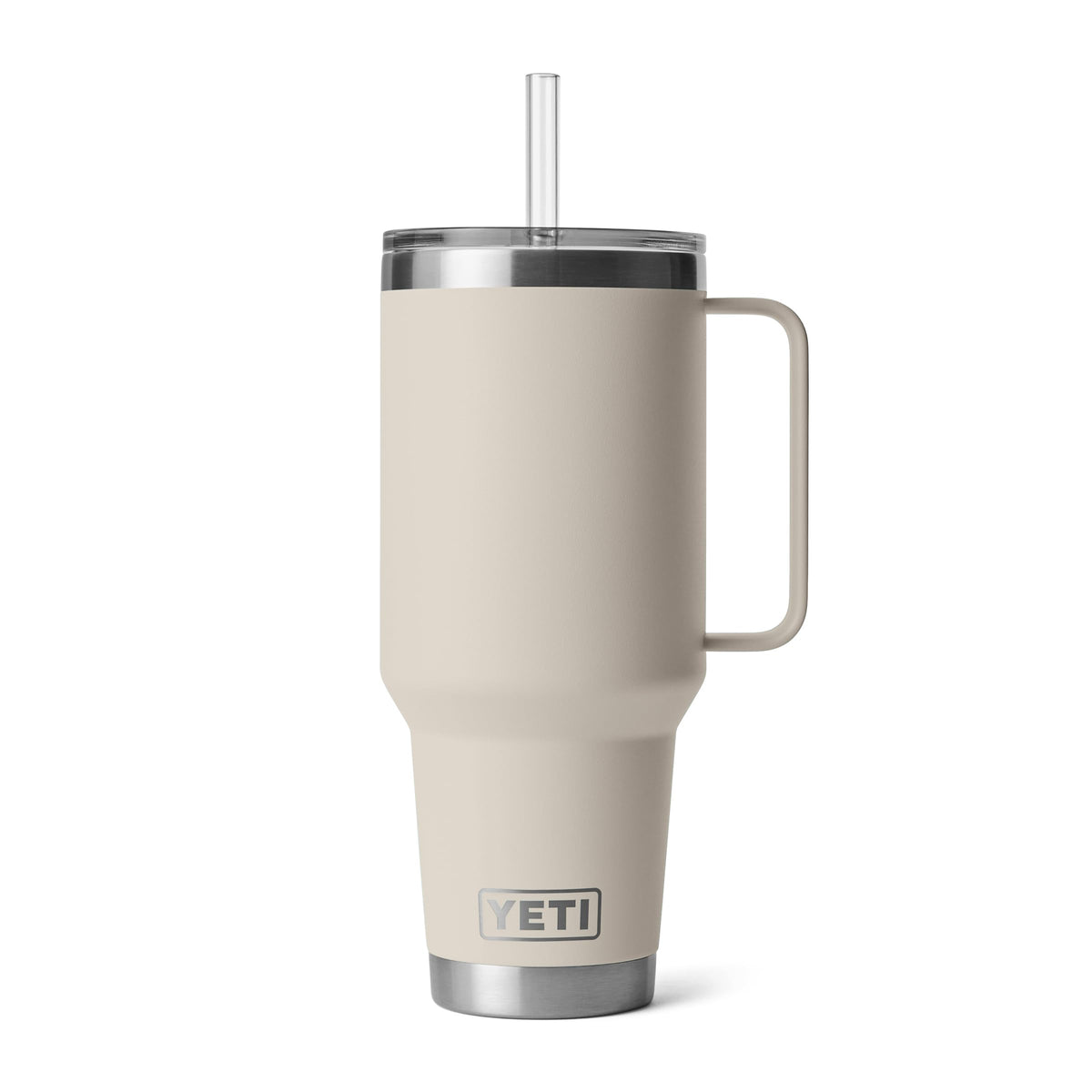 YETI Rambler 42 oz tumbler with handle for easy grip and on-the-go hydration.