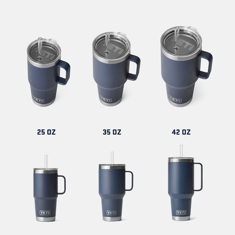 YETI Rambler 42 oz firefly yellow color boosts visibility.