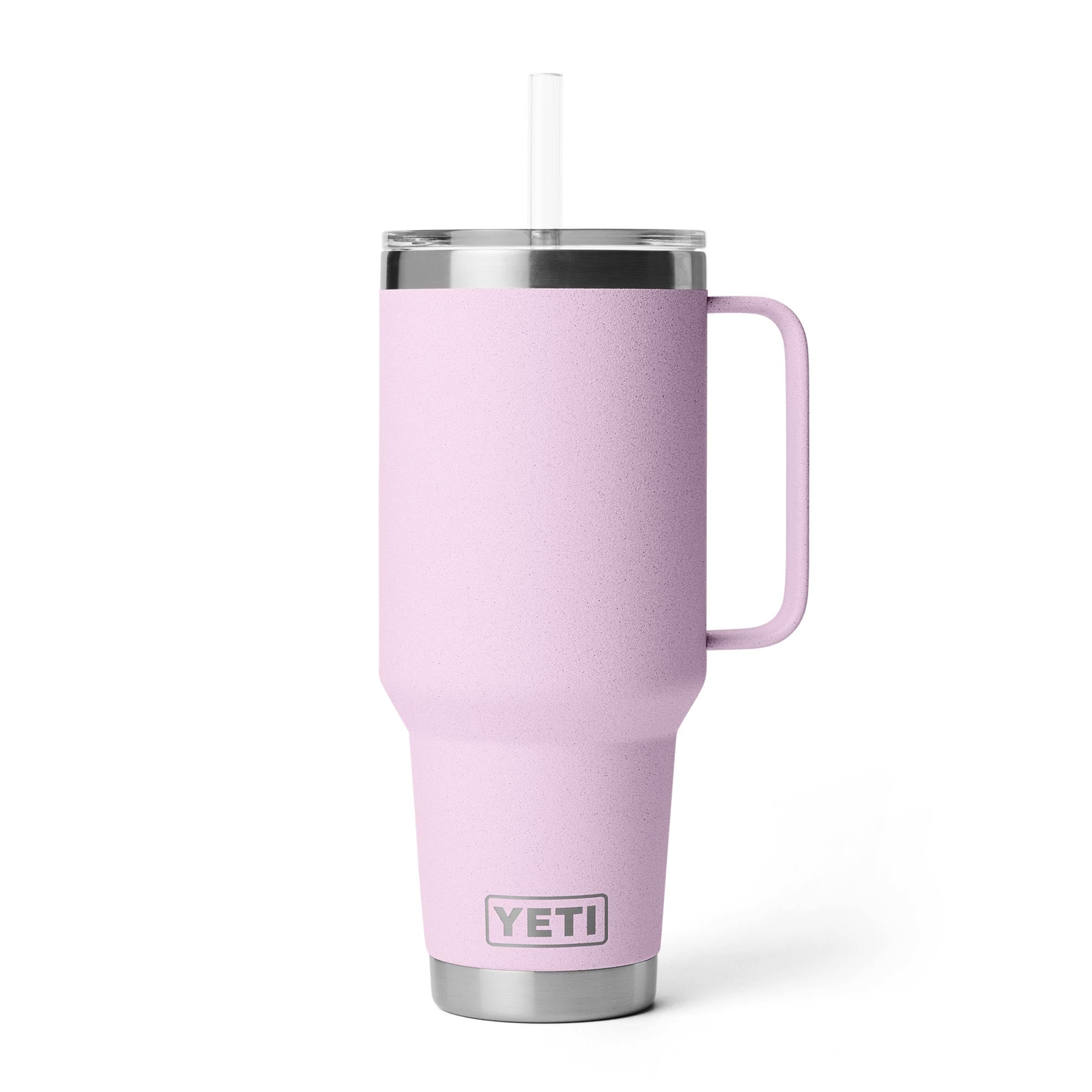 YETI Rambler 42 oz with handle and straw lid, easy on-the-go hydration