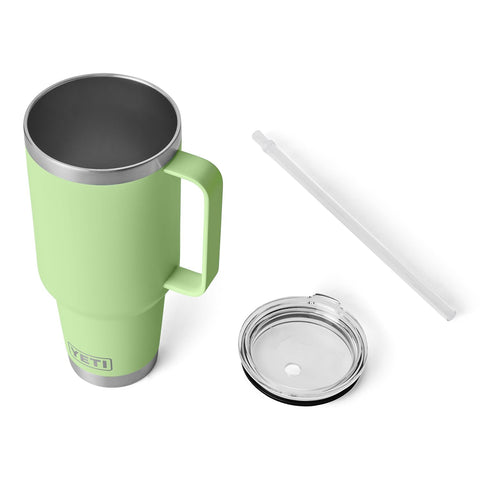 YETI Rambler 42 oz no-sweat design prevents condensation for dry hands.