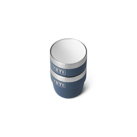 YETI Rambler 4oz Stackable Cup Navy fits common espresso machines